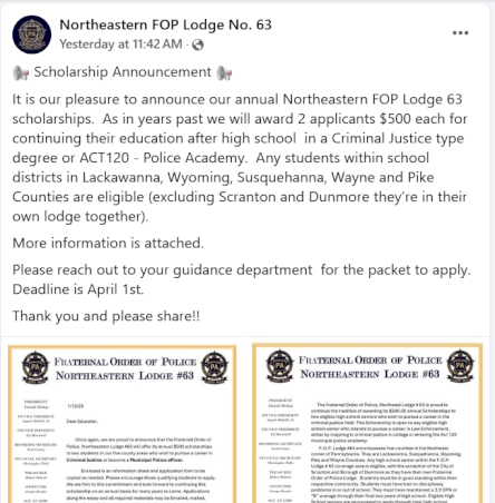 Scholarship Announcement